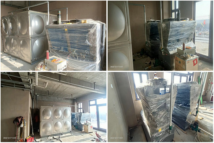 新疆準東五彩灣酒店熱水項目