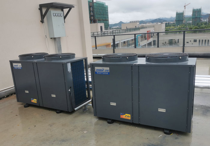 安吉幼兒園空氣能承壓式熱水工程